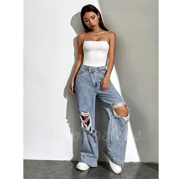 White Slim Bodysuit Cami Straps  Thick, Double-Layered - Picture 6 of 8